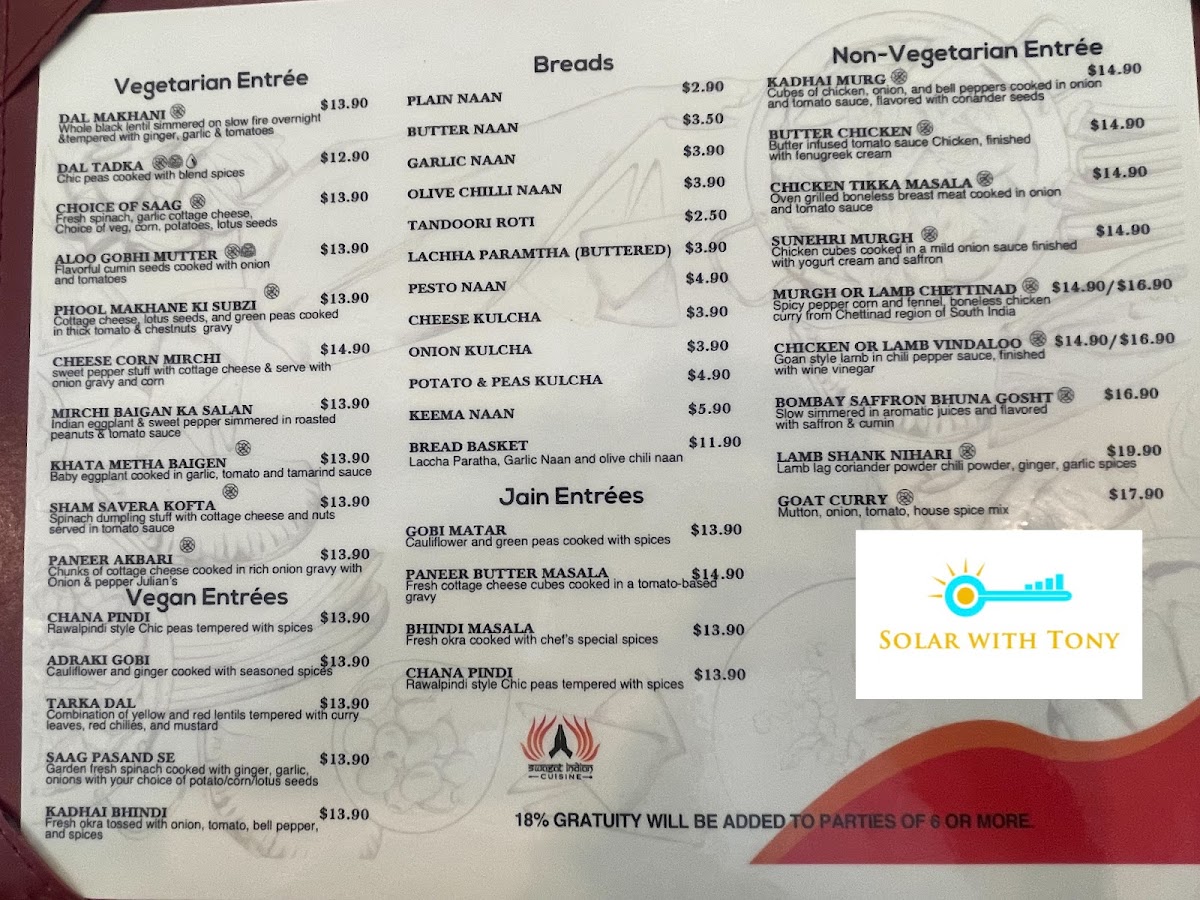 Swagat Indian Cuisine Menu - Image 2